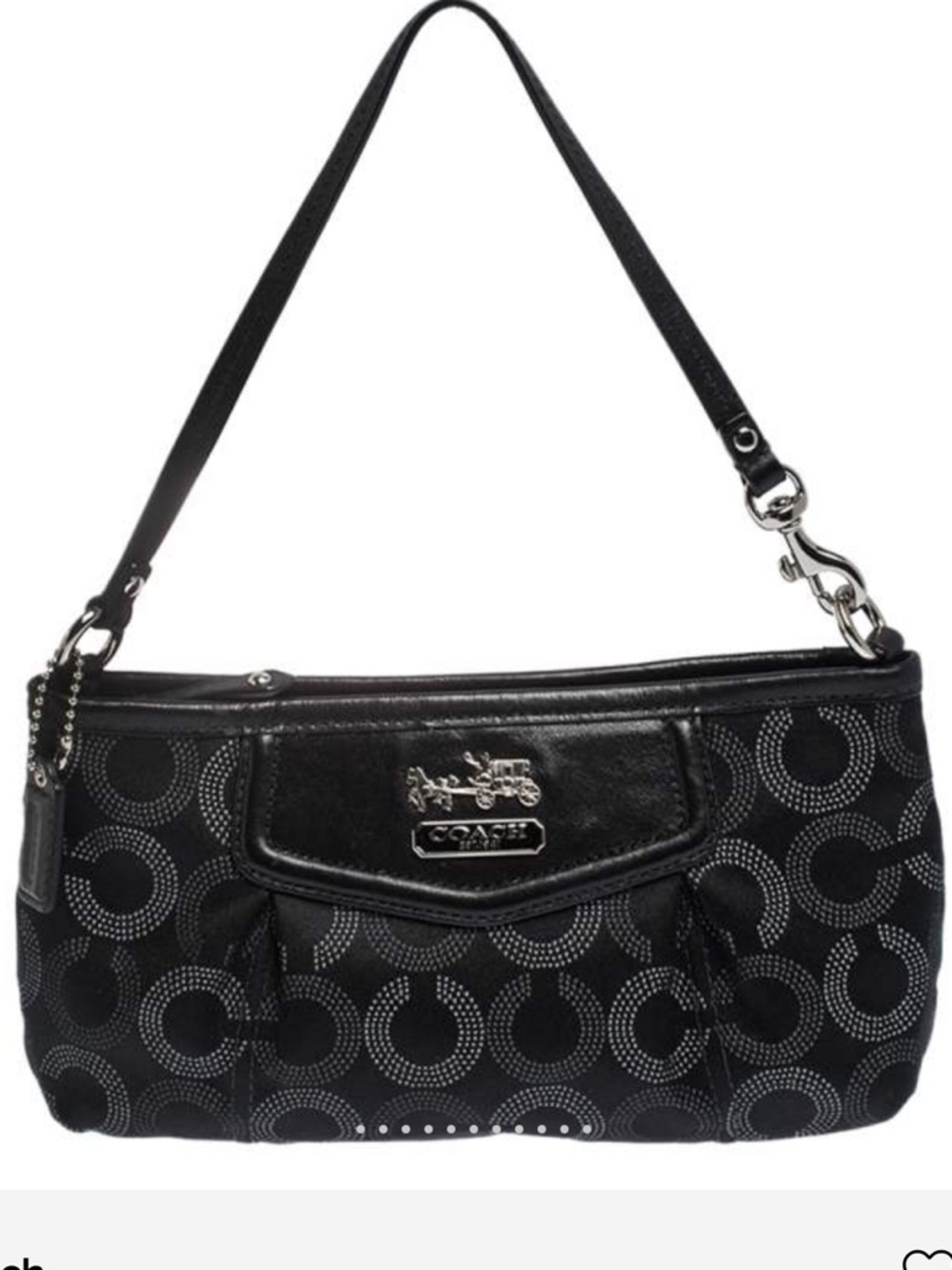 Coach Madison Dotted Op Art Wristlet XL